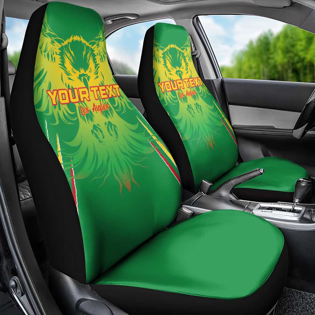 Custom Mali Football Car Seat Cover Go Les Aigles Green Color