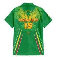 Custom Mali Football Family Matching Mermaid Dress and Hawaiian Shirt Go Les Aigles Green Color