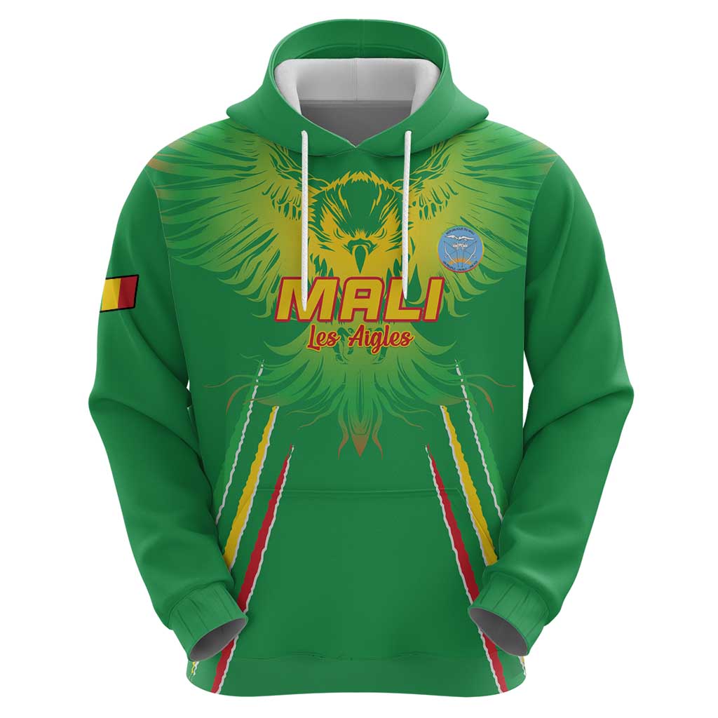 Custom Mali Football Hoodie Go Les Aigles Green Color - Wonder Print Shop