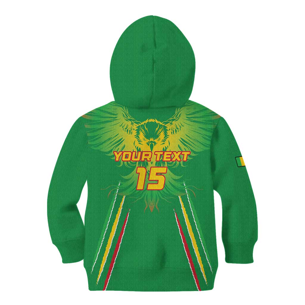 Custom Mali Football Kid Hoodie Go Les Aigles Green Color - Wonder Print Shop