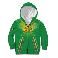 Custom Mali Football Kid Hoodie Go Les Aigles Green Color - Wonder Print Shop