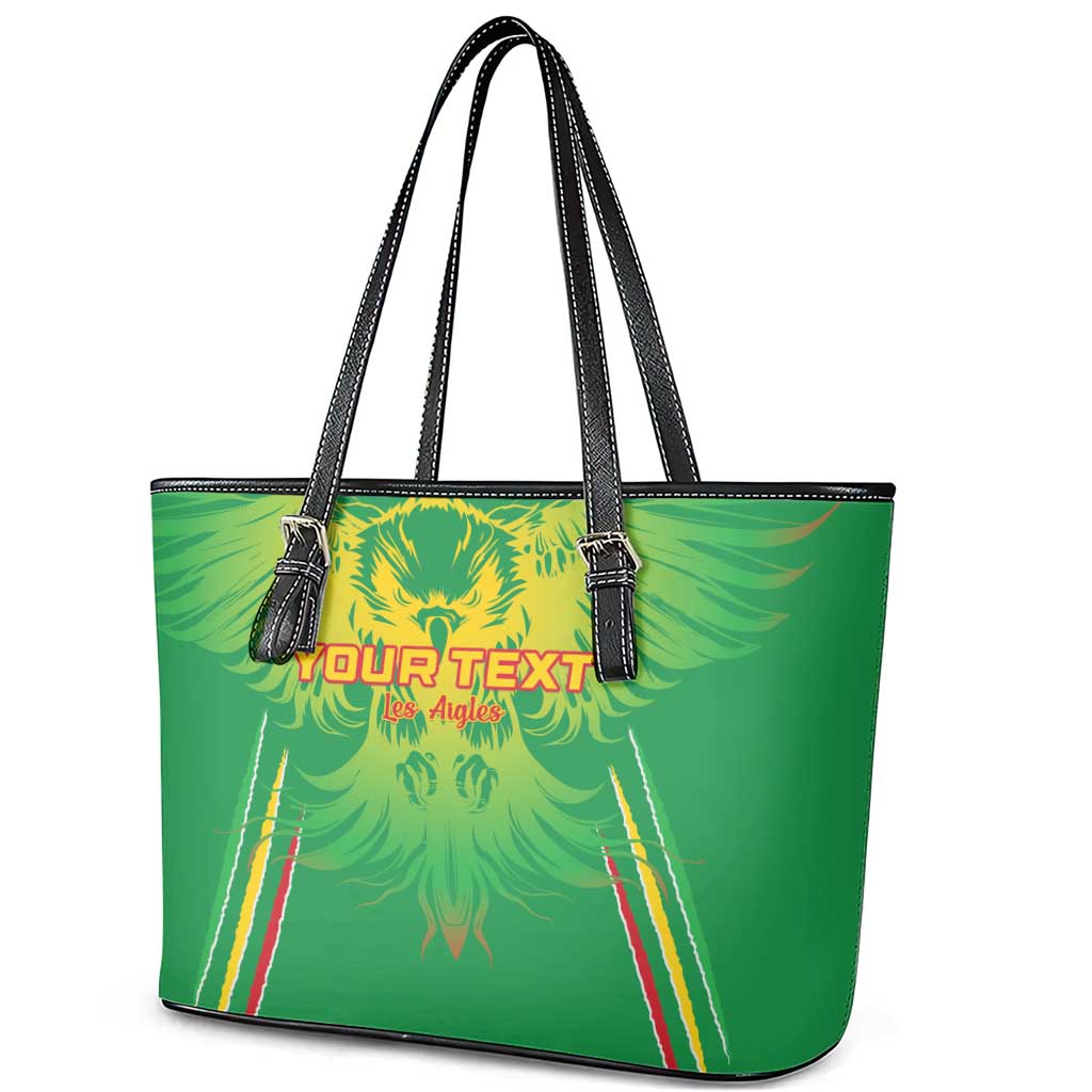 Custom Mali Football Leather Tote Bag Go Les Aigles Green Color