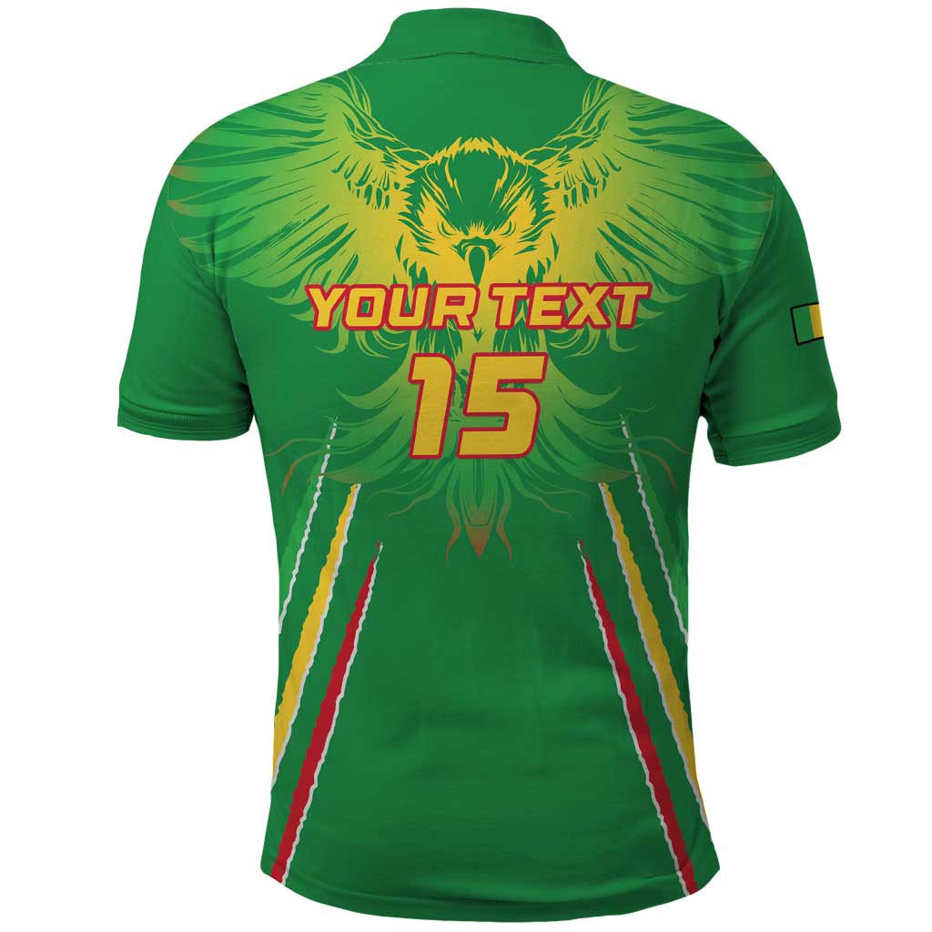 Custom Mali Football Polo Shirt Go Les Aigles Green Color - Wonder Print Shop