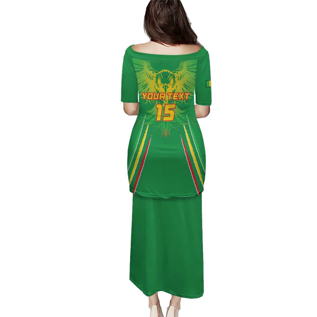 Custom Mali Football Puletasi Go Les Aigles Green Color - Wonder Print Shop