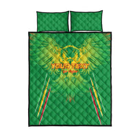Custom Mali Football Quilt Bed Set Go Les Aigles Green Color - Wonder Print Shop