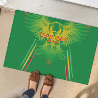 Custom Mali Football Rubber Doormat Go Les Aigles Green Color - Wonder Print Shop