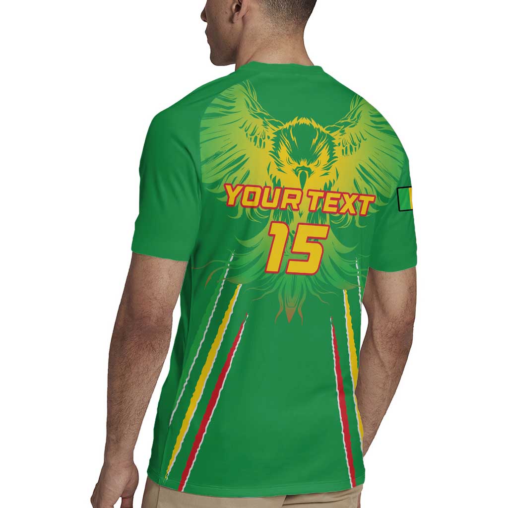 Custom Mali Football Rugby Jersey Go Les Aigles Green Color - Wonder Print Shop