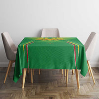 Custom Mali Football Tablecloth Go Les Aigles Green Color - Wonder Print Shop