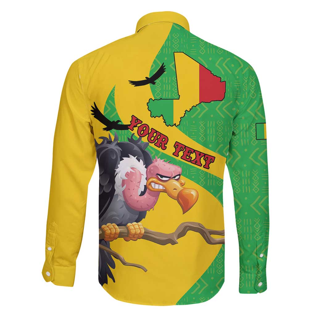 Personalised Mali Family Matching Mermaid Dress and Hawaiian Shirt Vulture With Flag Map Bogolan Pattern