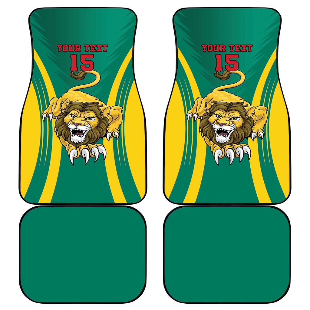 Custom Cameroon Football Car Mats Go Indomitable Lions