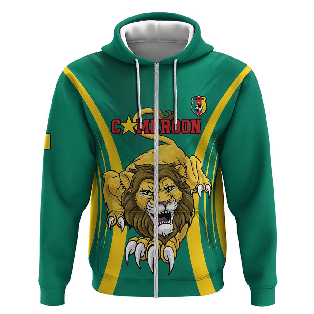 Custom Cameroon Football Hoodie Go Indomitable Lions