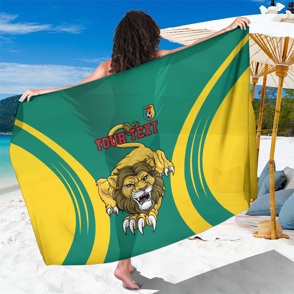 Custom Cameroon Football Sarong Go Indomitable Lions - Wonder Print Shop