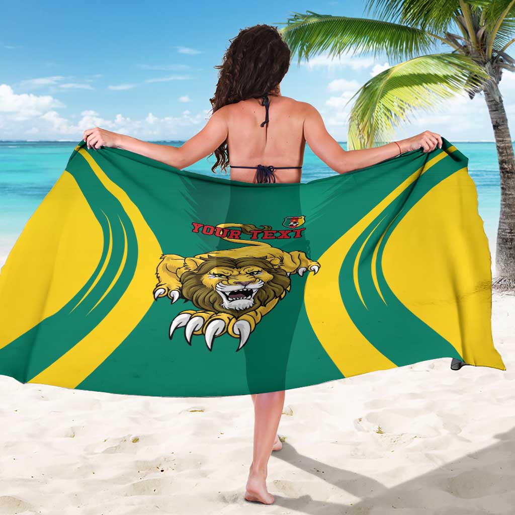 Custom Cameroon Football Sarong Go Indomitable Lions - Wonder Print Shop