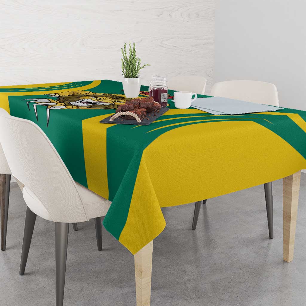 Custom Cameroon Football Tablecloth Go Indomitable Lions - Wonder Print Shop