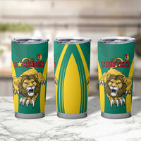 Custom Cameroon Football Tumbler Cup Go Indomitable Lions - Wonder Print Shop
