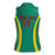 Custom Cameroon Football Women Sleeveless Polo Shirt Go Indomitable Lions - Wonder Print Shop