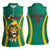 Custom Cameroon Football Women Sleeveless Polo Shirt Go Indomitable Lions - Wonder Print Shop