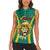 Custom Cameroon Football Women Sleeveless Polo Shirt Go Indomitable Lions - Wonder Print Shop