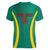 Custom Cameroon Football Women V-Neck T-Shirt Go Indomitable Lions - Wonder Print Shop