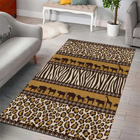 Animal Skin Mix African Pattern Area Rug