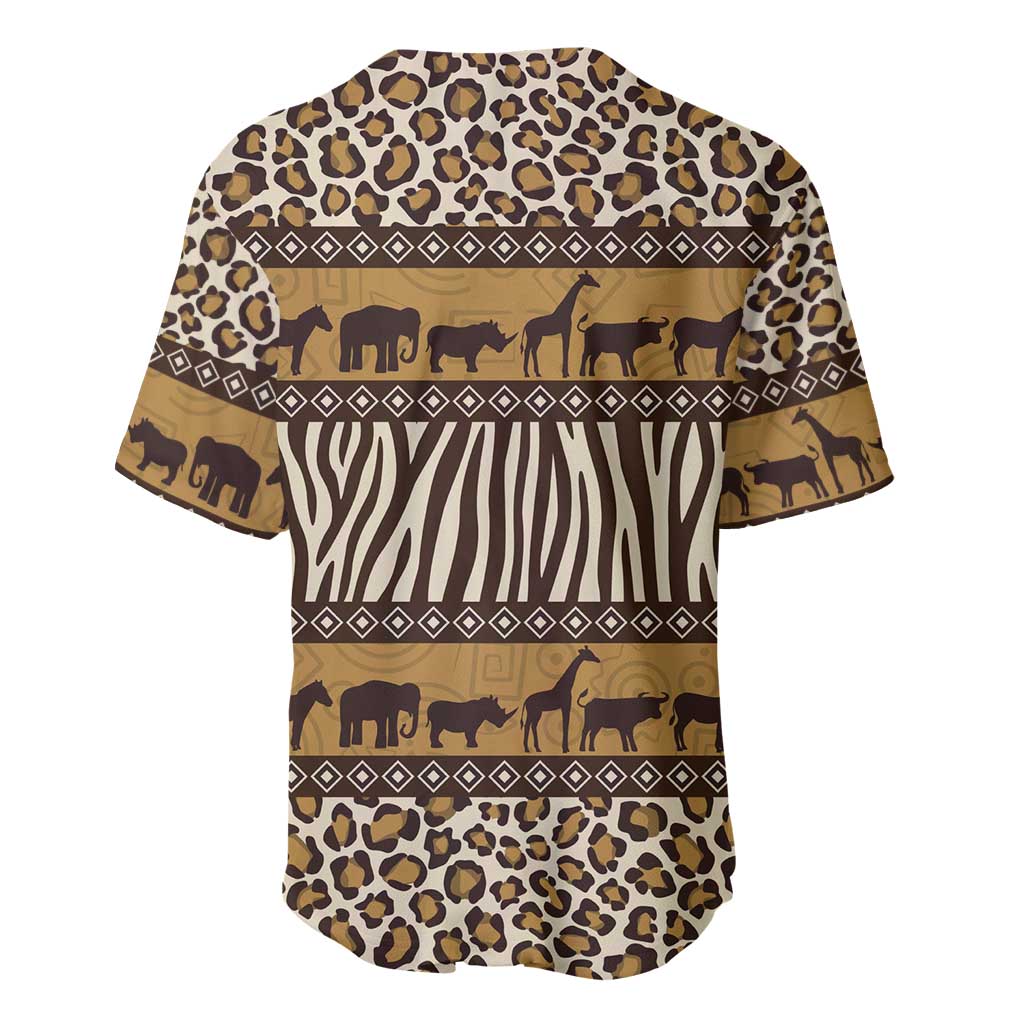Animal Skin Mix African Pattern Baseball Jersey