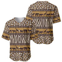 Animal Skin Mix African Pattern Baseball Jersey