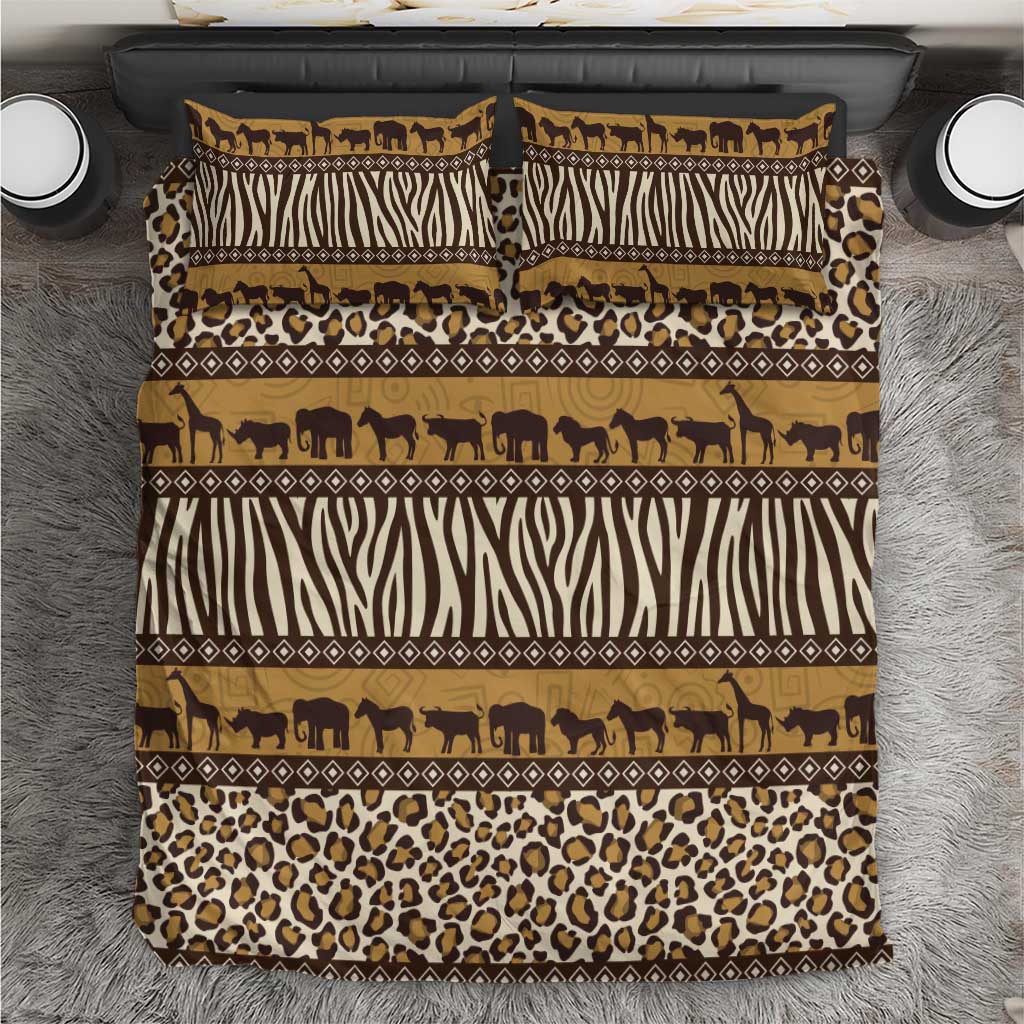Animal Skin Mix African Pattern Bedding Set
