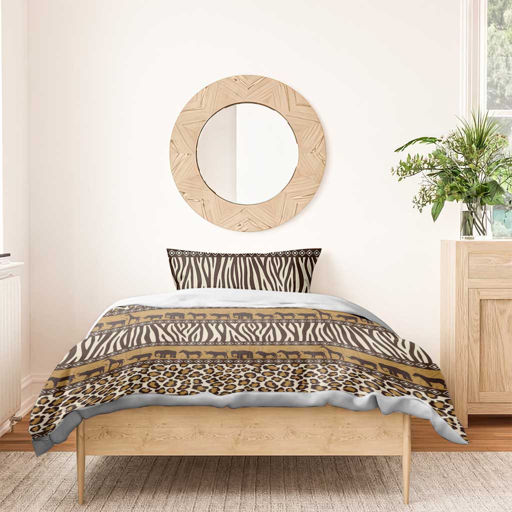 Animal Skin Mix African Pattern Bedding Set