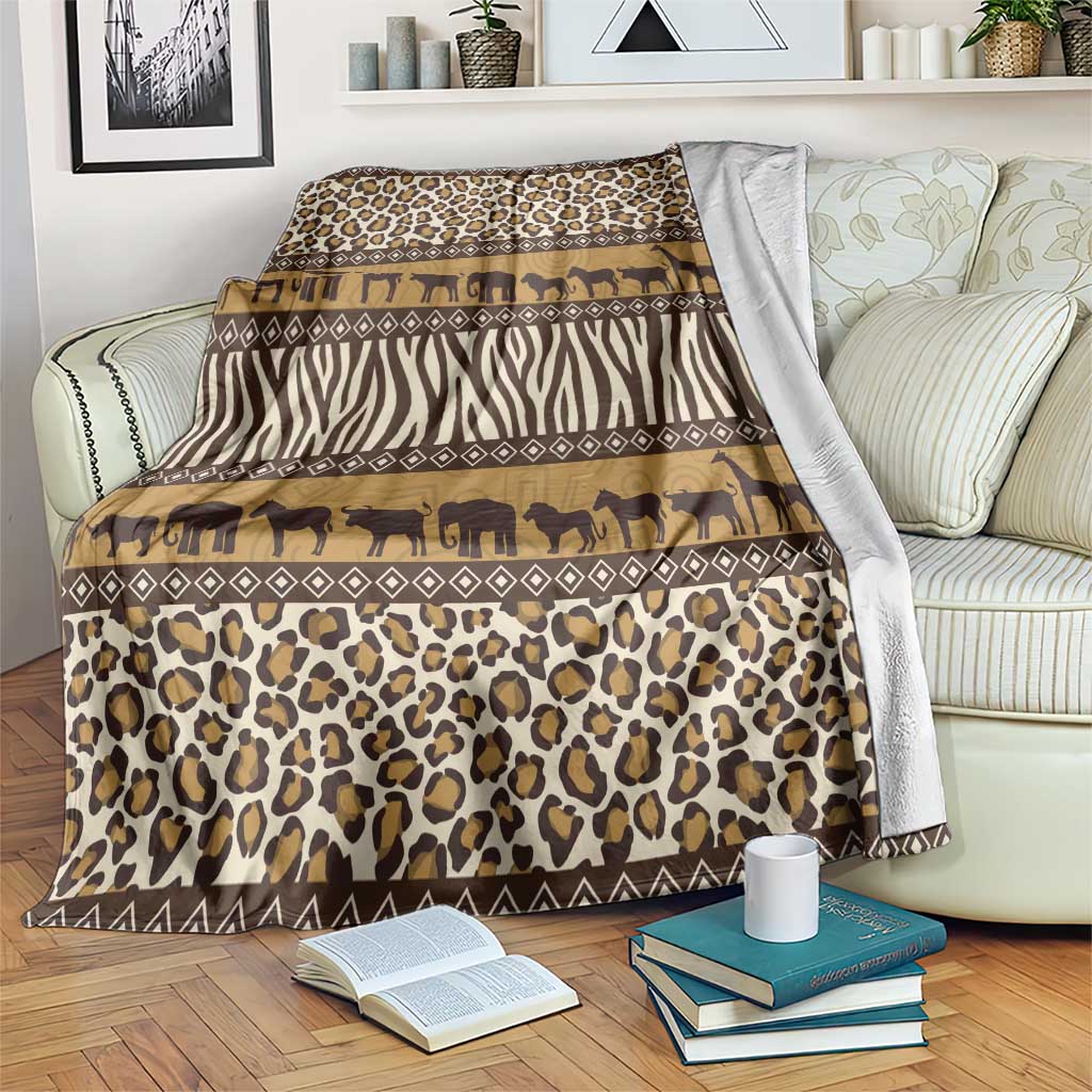 Animal Skin Mix African Pattern Blanket