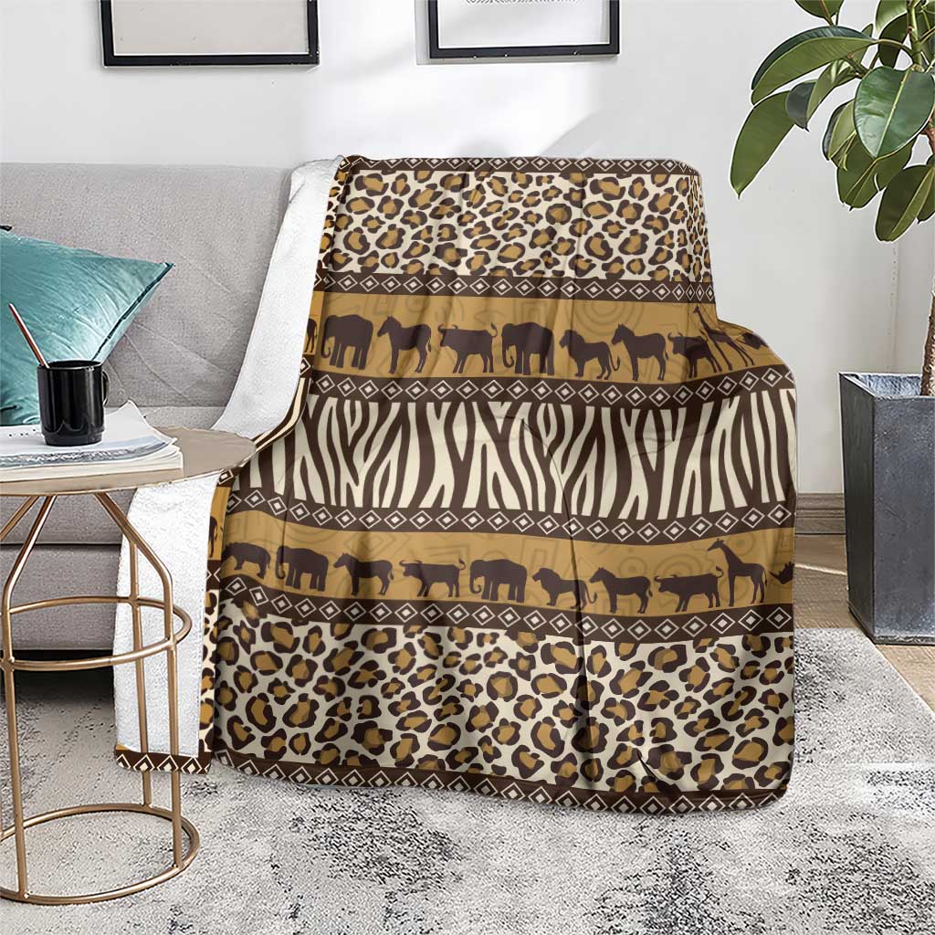 Animal Skin Mix African Pattern Blanket