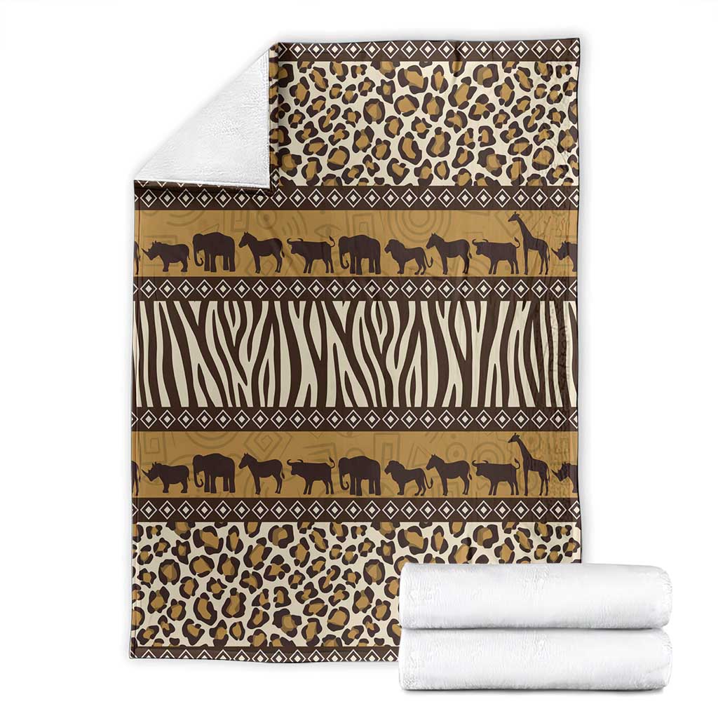 Animal Skin Mix African Pattern Blanket