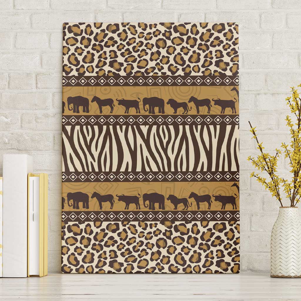 Animal Skin Mix African Pattern Canvas Wall Art