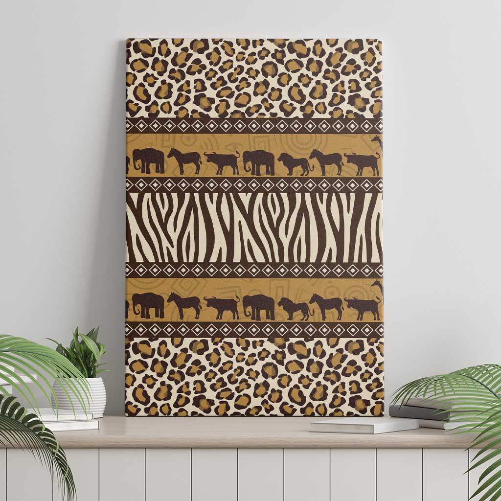 Animal Skin Mix African Pattern Canvas Wall Art