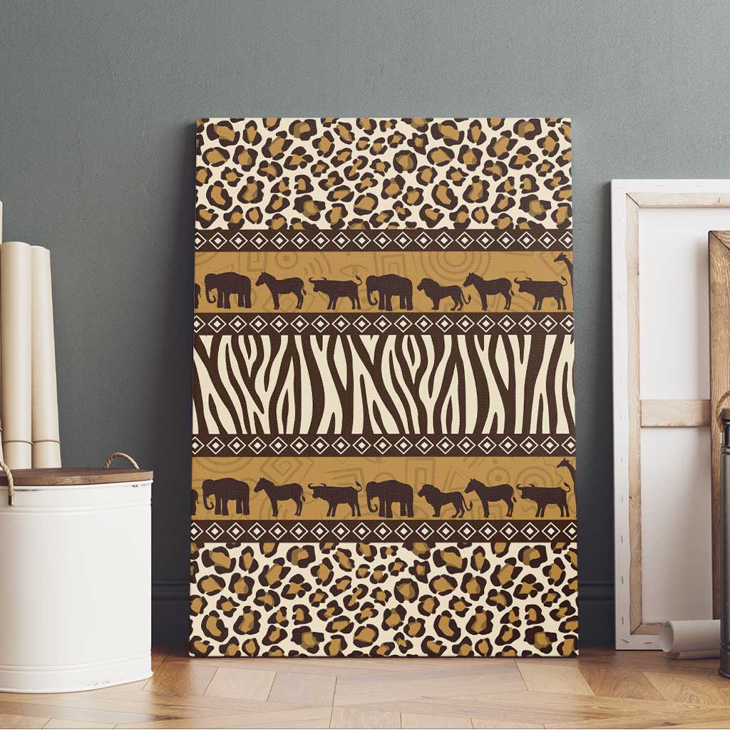 Animal Skin Mix African Pattern Canvas Wall Art
