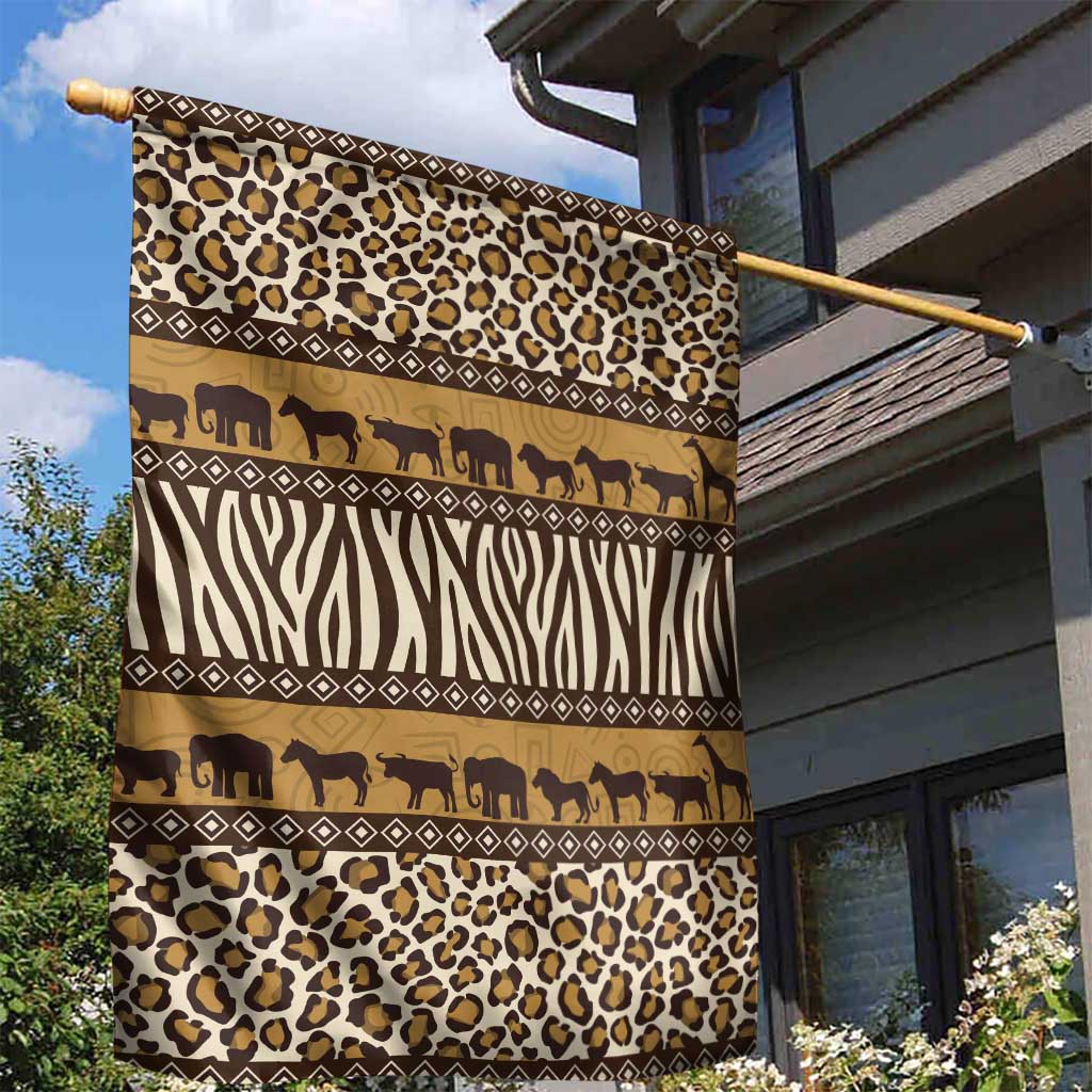 Animal Skin Mix African Pattern Garden Flag