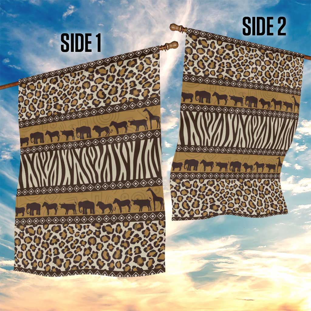 Animal Skin Mix African Pattern Garden Flag