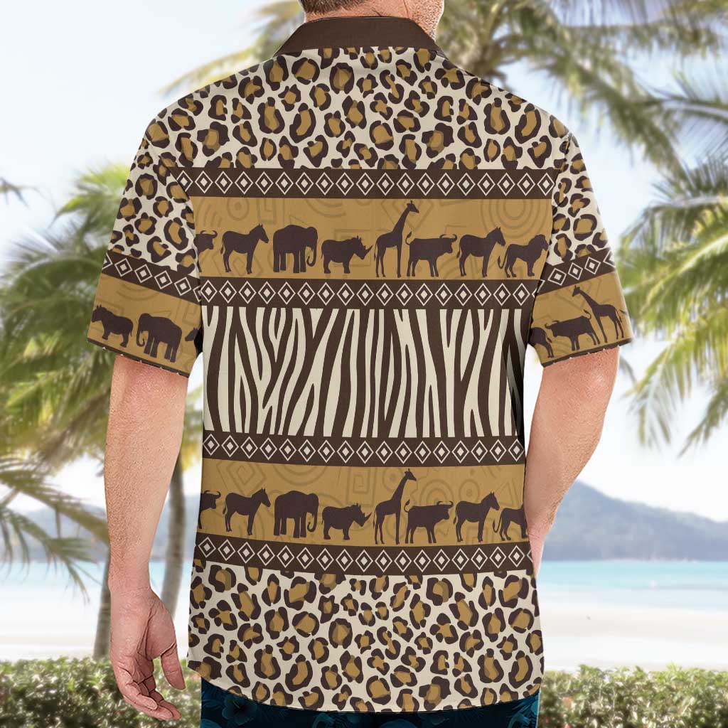 Animal Skin Mix African Pattern Hawaiian Shirt