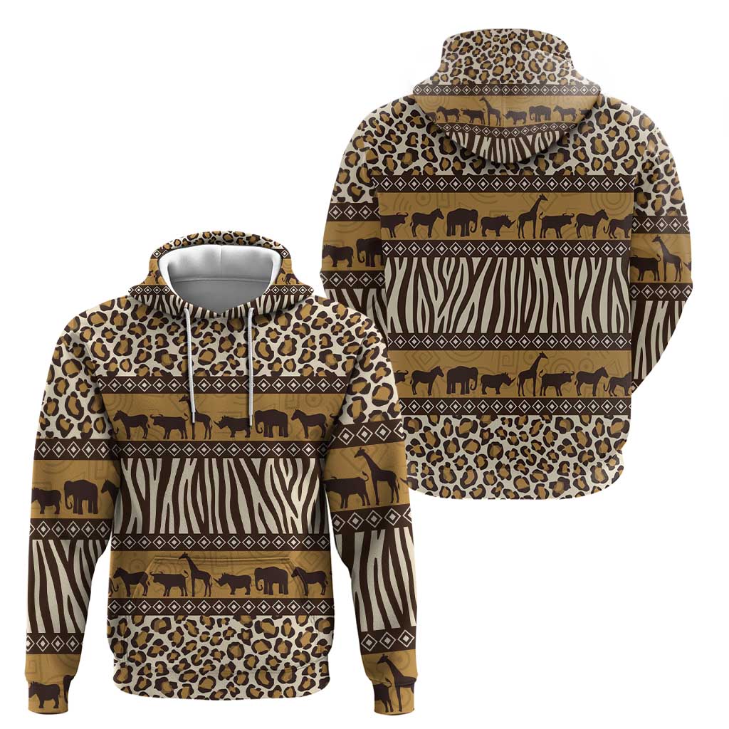 Animal Skin Mix African Pattern Hoodie