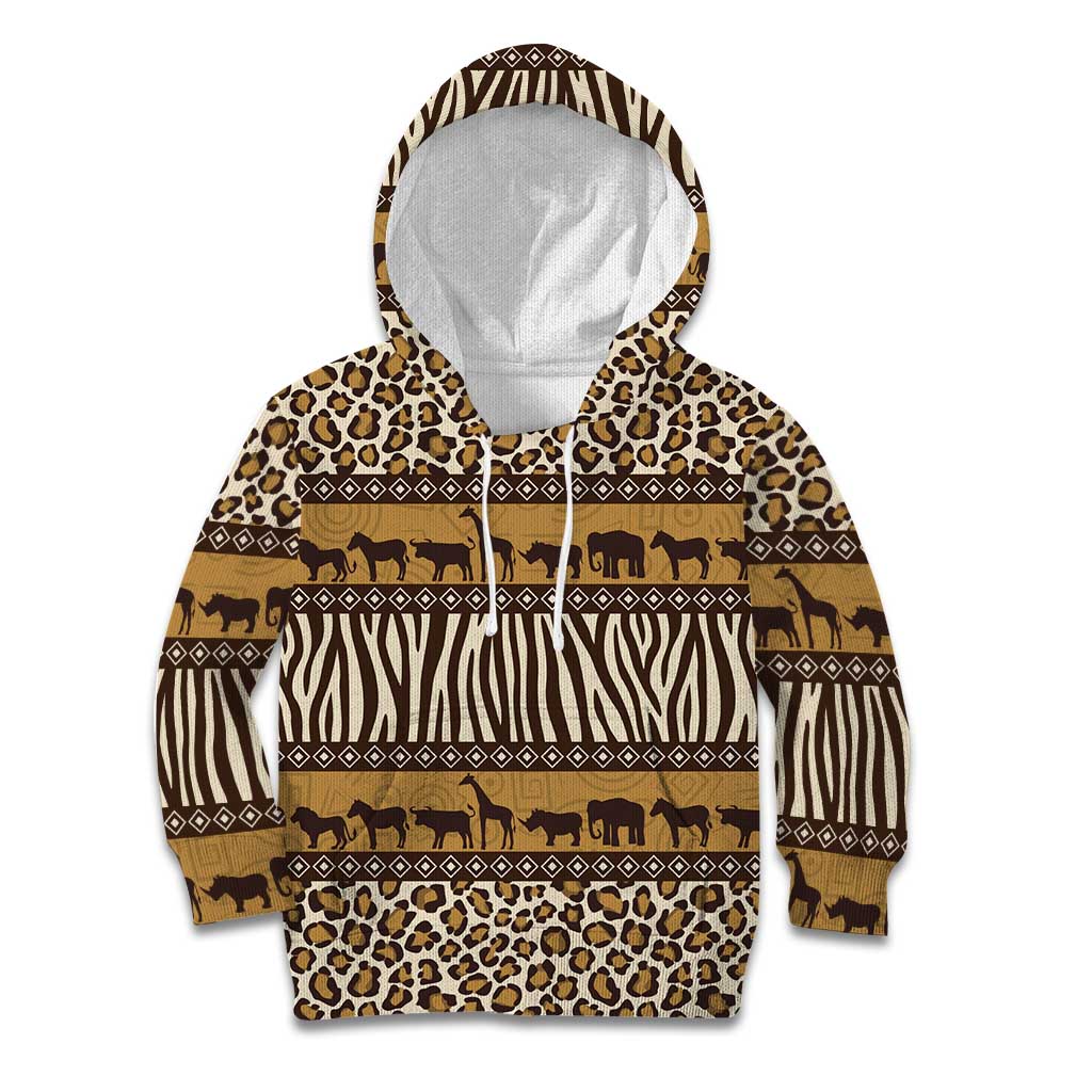 Animal Skin Mix African Pattern Kid Hoodie