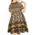 Animal Skin Mix African Pattern Kid Short Sleeve Dress
