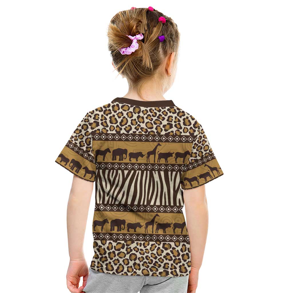 Animal Skin Mix African Pattern Kid T Shirt
