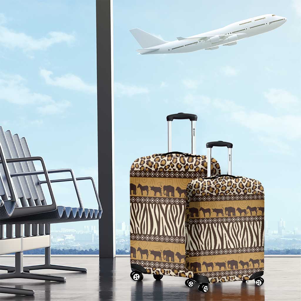 Animal Skin Mix African Pattern Luggage Cover