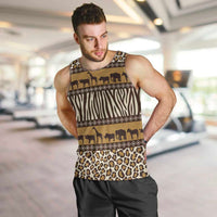 Animal Skin Mix African Pattern Men Tank Top