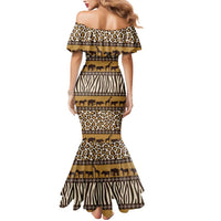Animal Skin Mix African Pattern Mermaid Dress