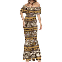 Animal Skin Mix African Pattern Mermaid Dress