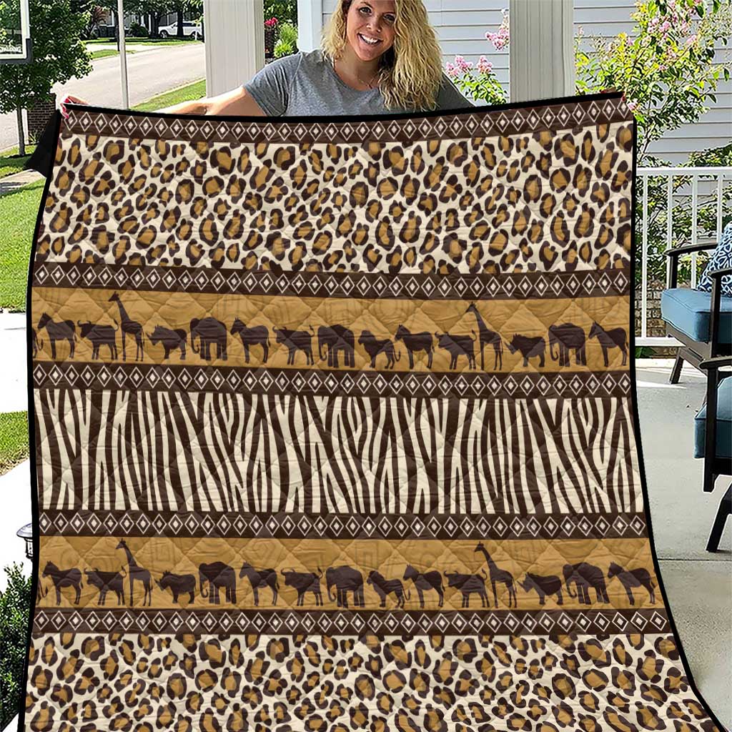 Animal Skin Mix African Pattern Quilt