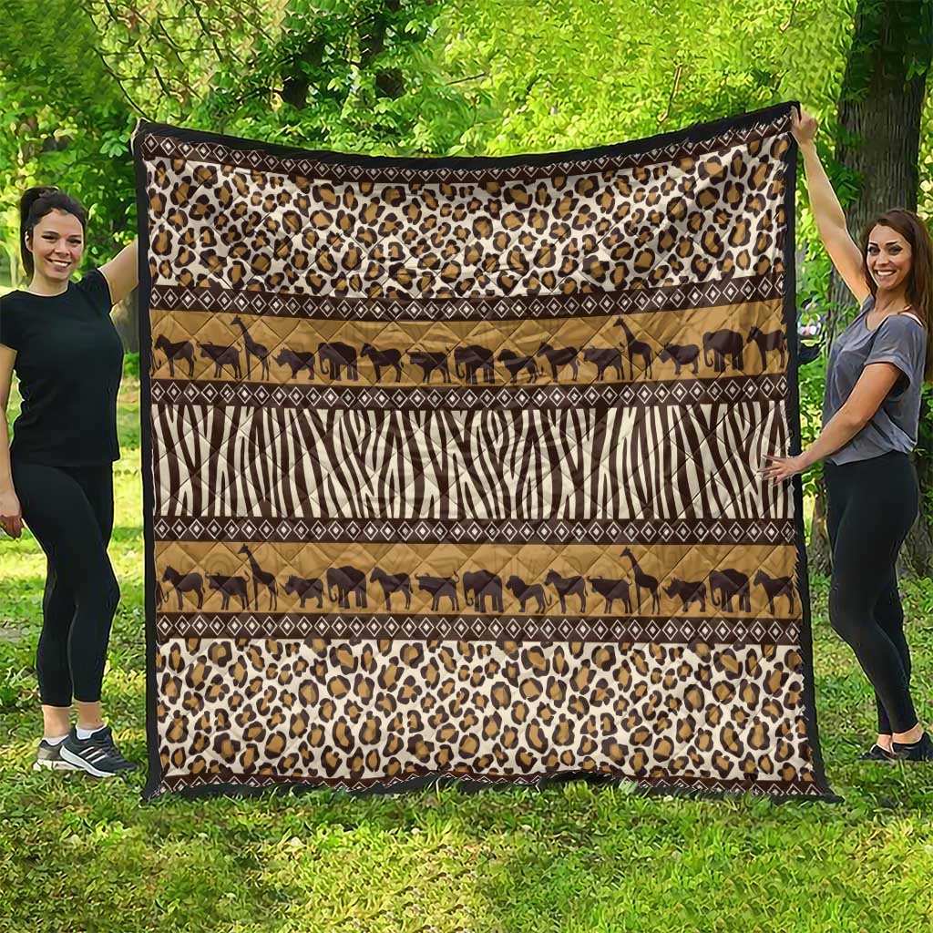 Animal Skin Mix African Pattern Quilt