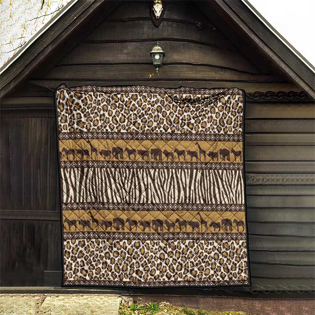 Animal Skin Mix African Pattern Quilt