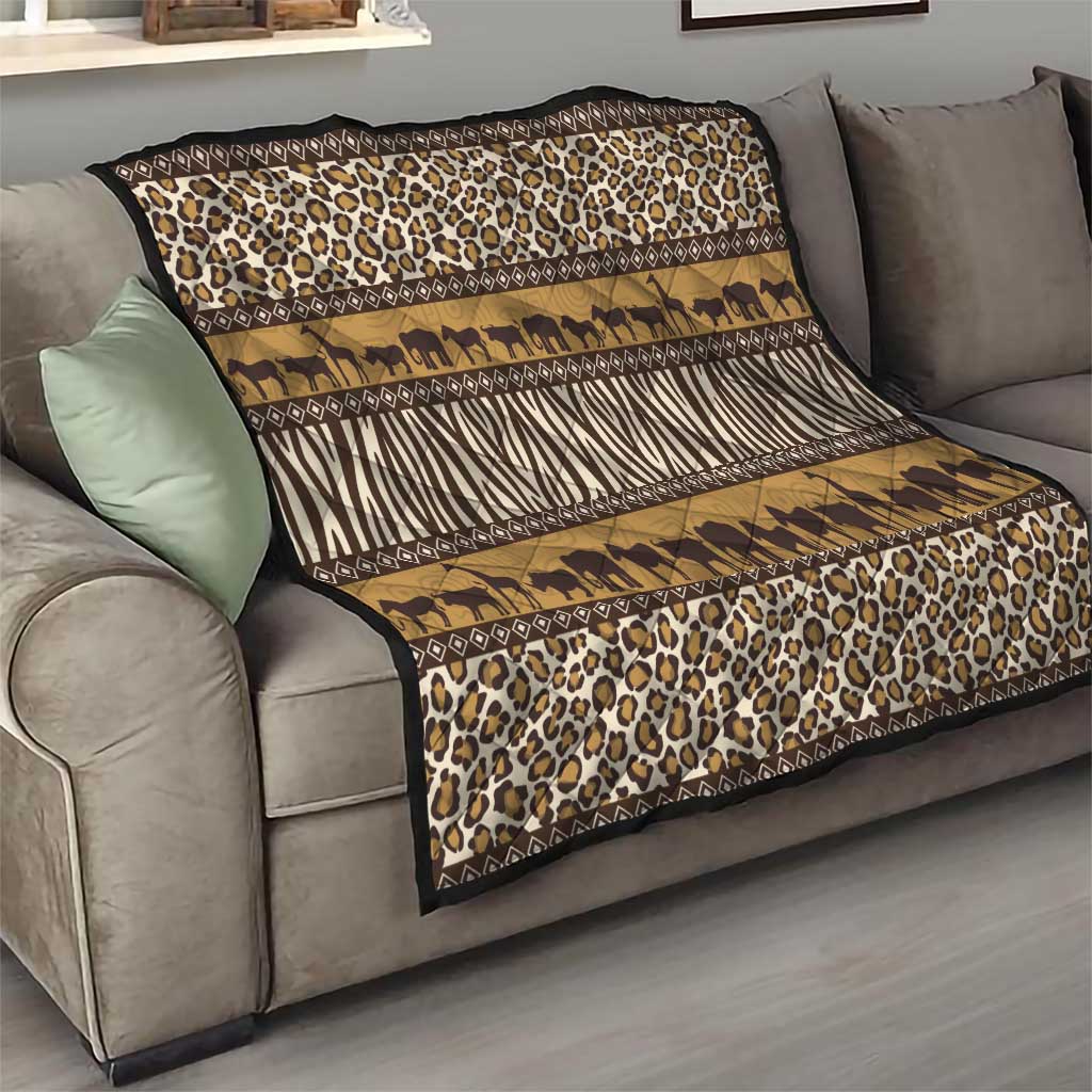 Animal Skin Mix African Pattern Quilt