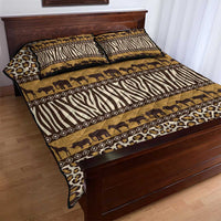 Animal Skin Mix African Pattern Quilt Bed Set